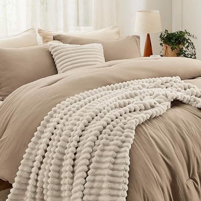 Checkered Comforter Set Striped
