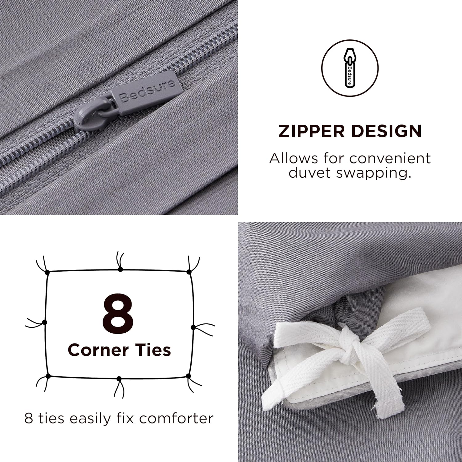 Rayon Derived from Bamboo Duvet Cover Set