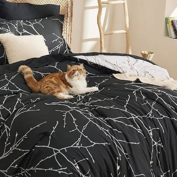 Tree Branch Floral Pattern Bed-in-a-Bag