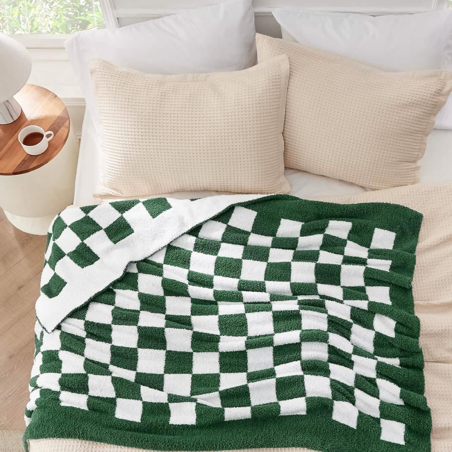 GentleSoft™ Super Soft Reversible Checkerboard Blanket