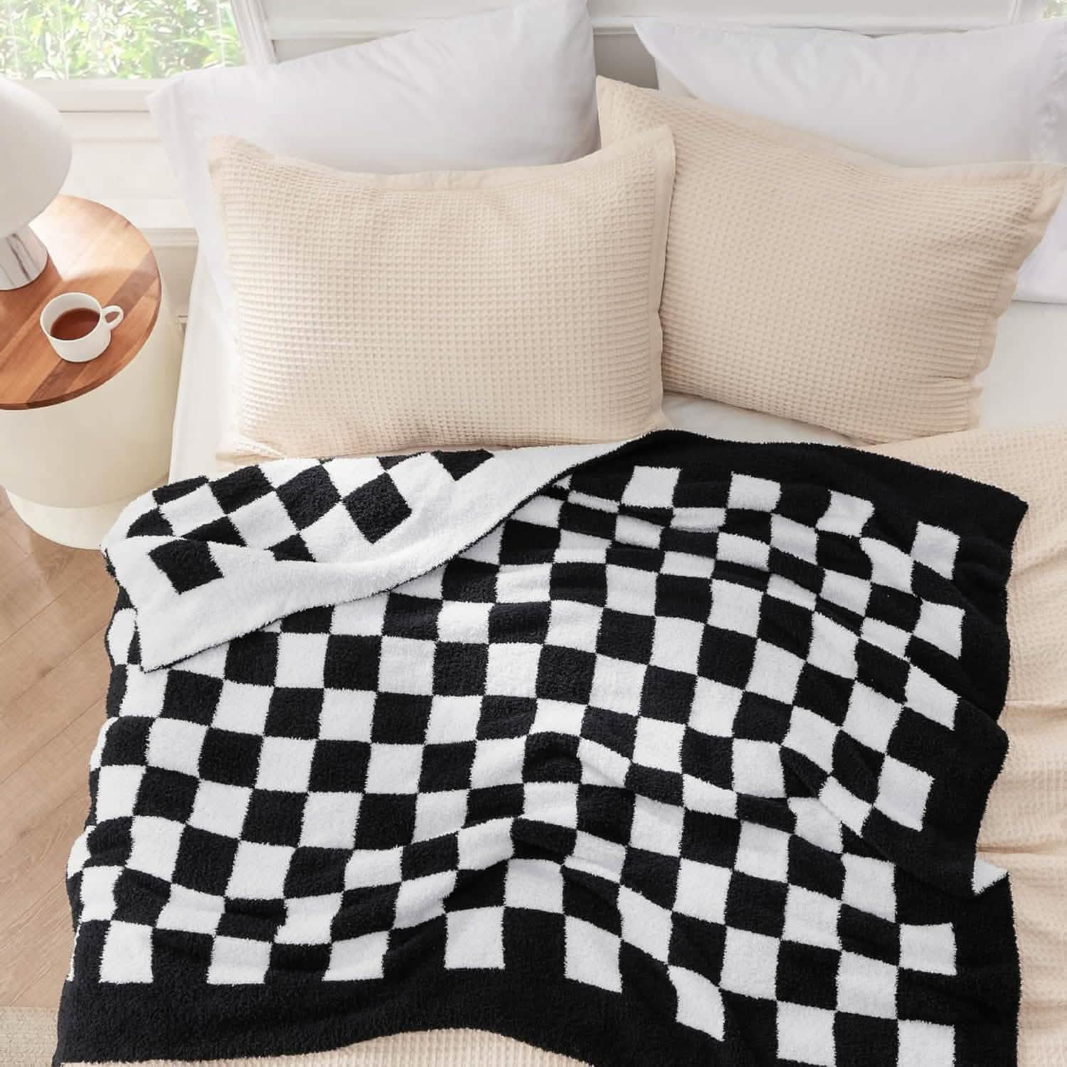 GentleSoft™ Super Soft Reversible Checkerboard Blanket