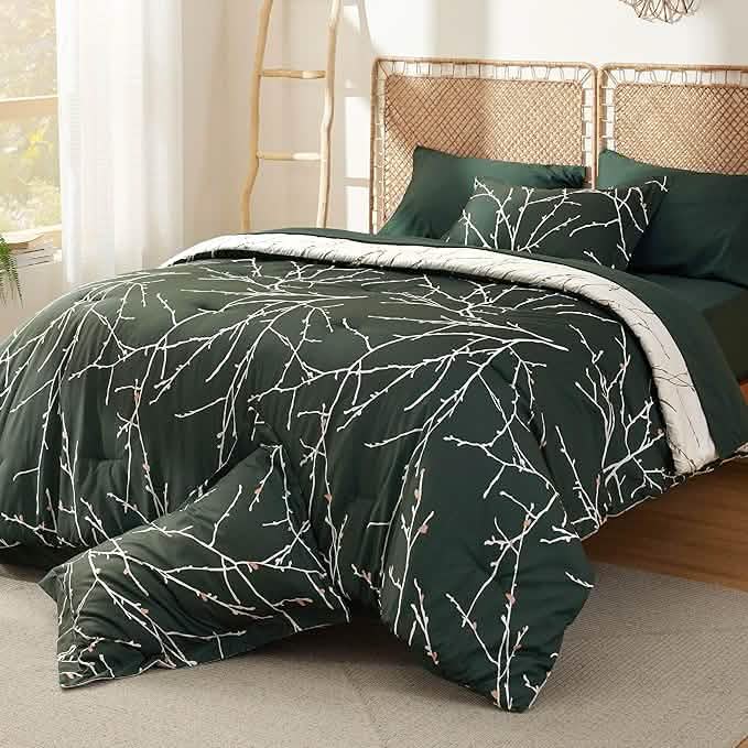 Tree Branch Floral Pattern Bed-in-a-Bag