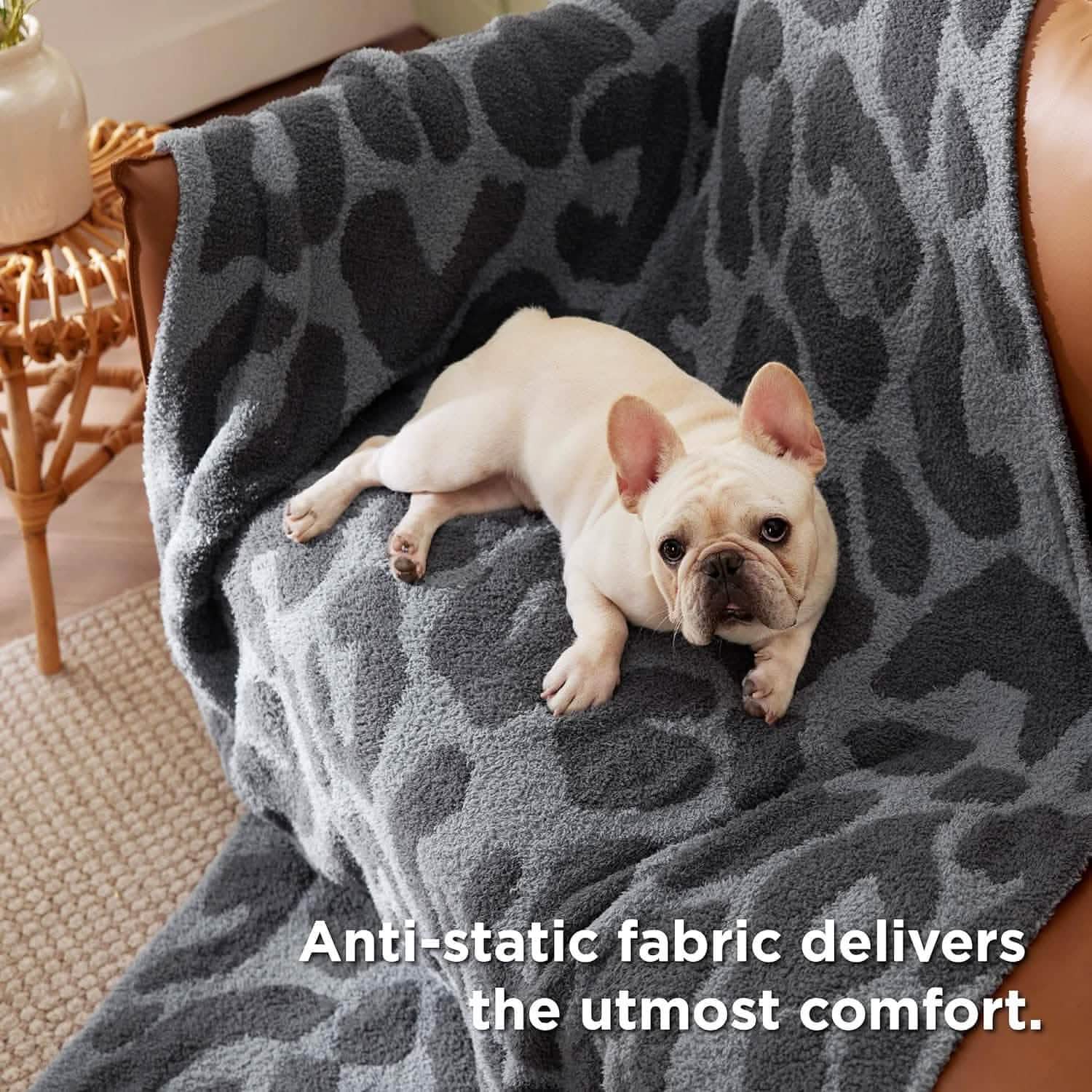 Feather Yarn Throw Blanket