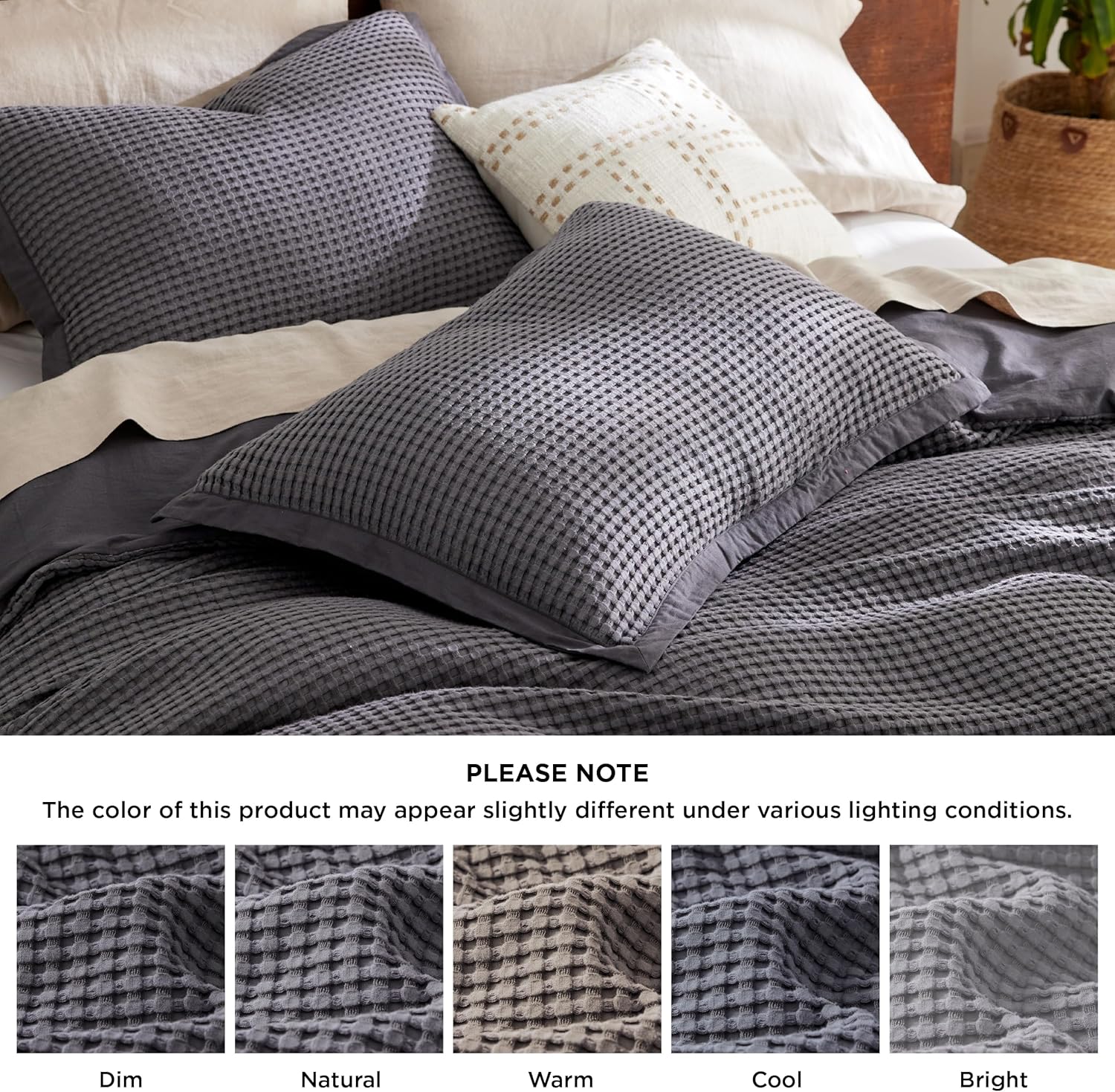 Cooling Waffle Duvet Cover Set