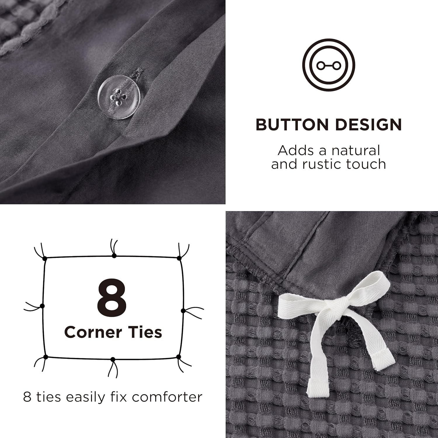 Cooling Waffle Duvet Cover Set