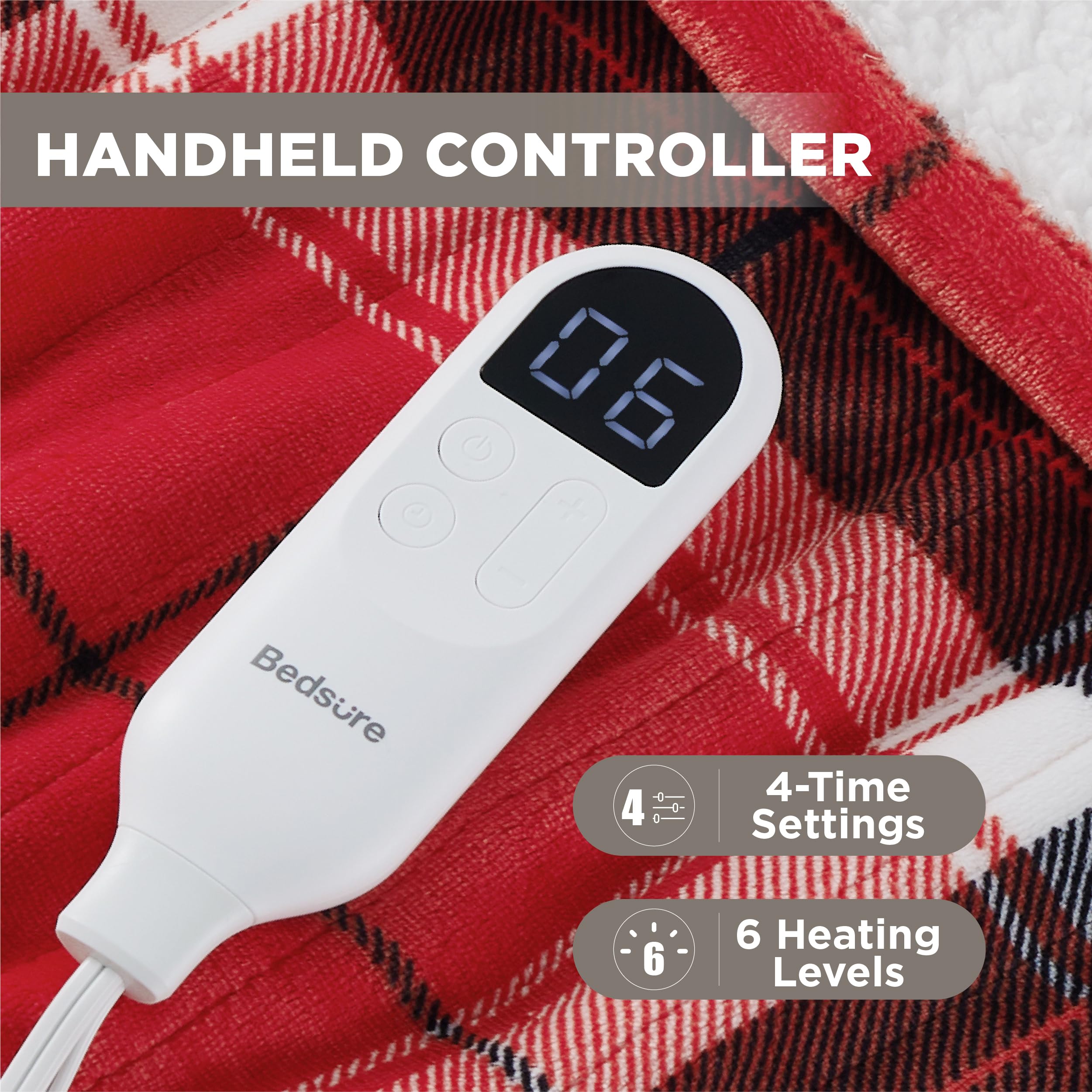 Plaid Flannel Heated Blanket