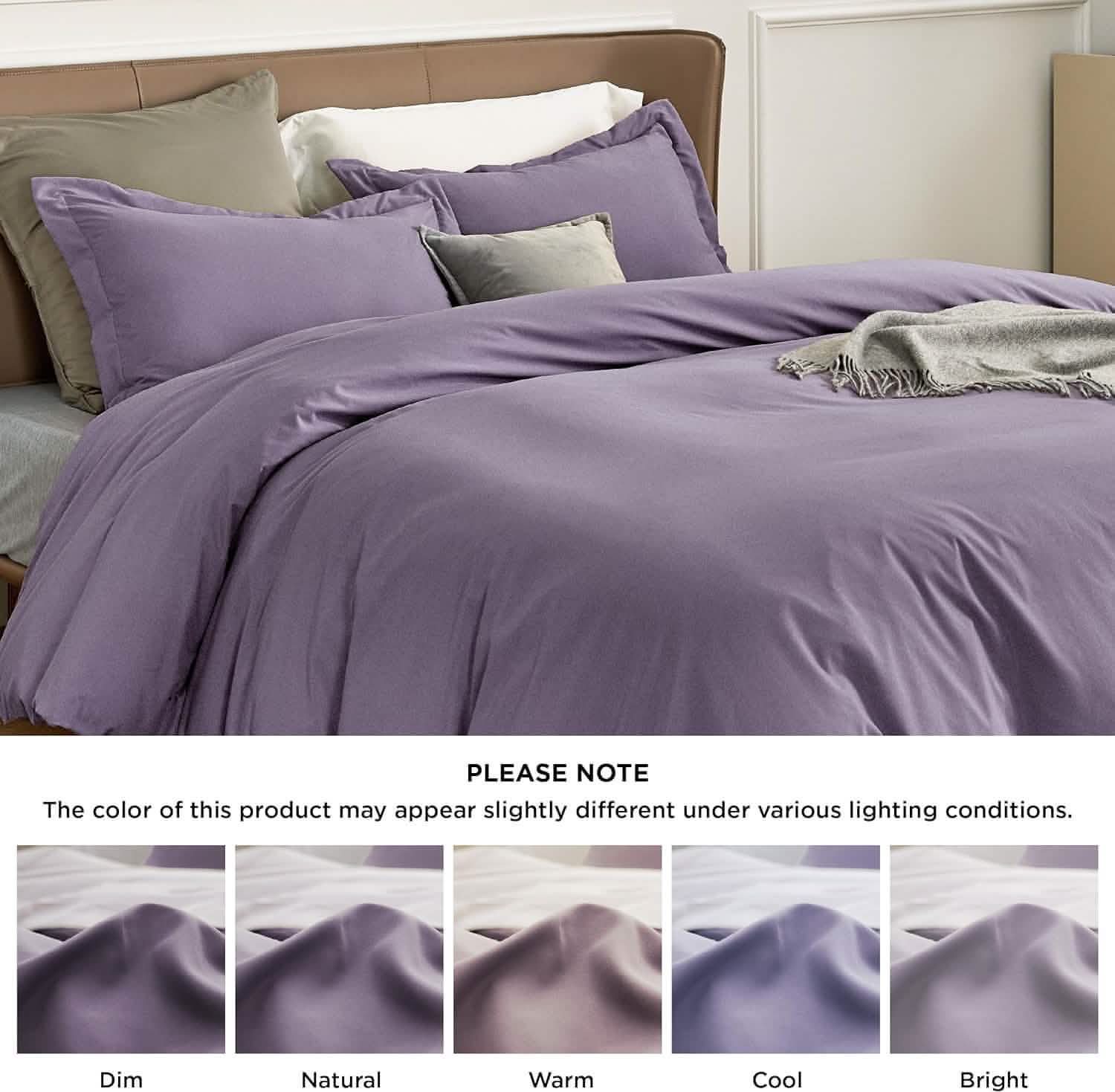 Brushed Microfiber Duvet Cover Set