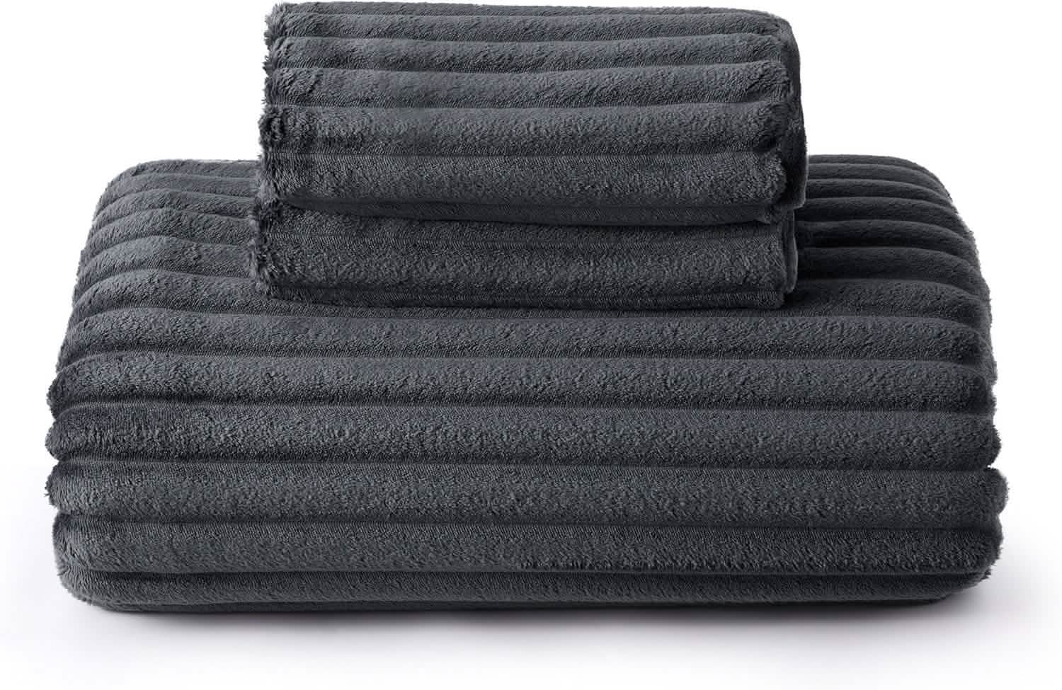 Striped Flannel Duvet Cover Set