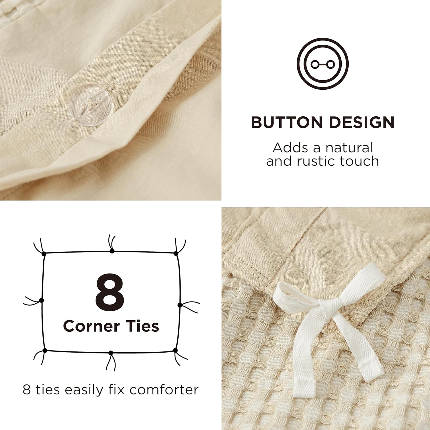 Cooling Waffle Duvet Cover Set