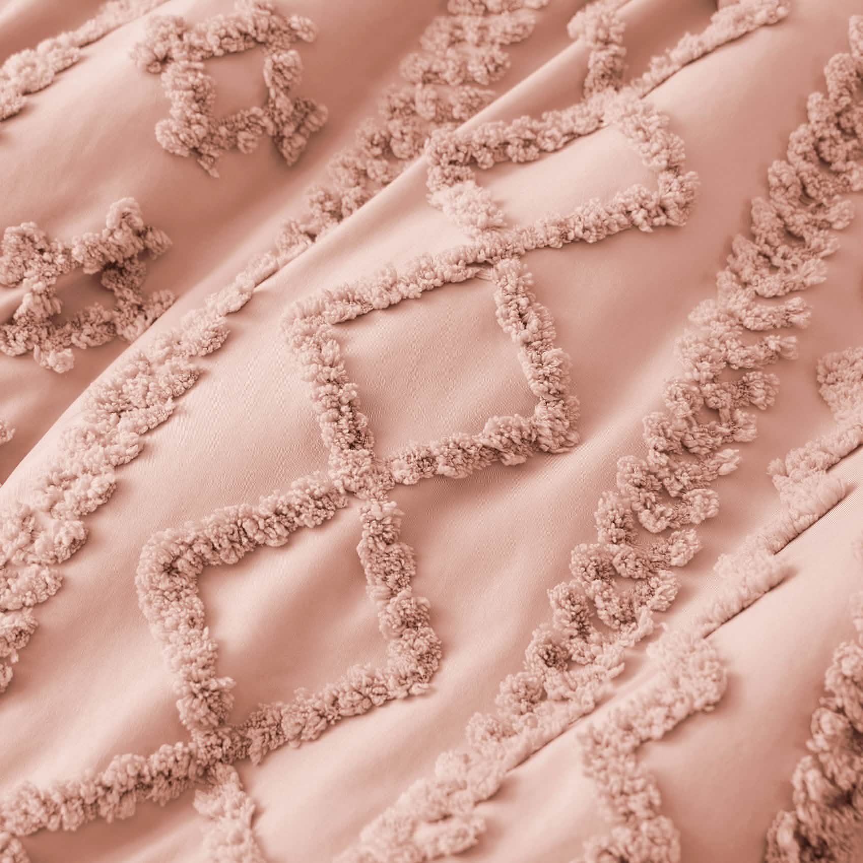 Boho Tufted Embroidery Duvet Cover Set