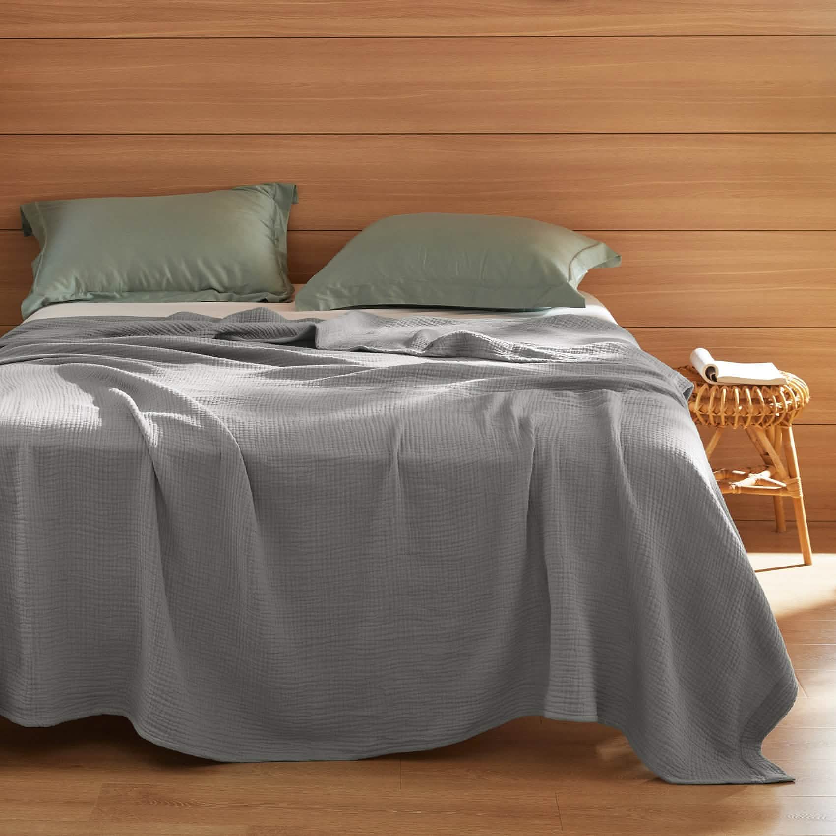 GentleSoft® 100% Cotton Gauze Spring Throw Blanket