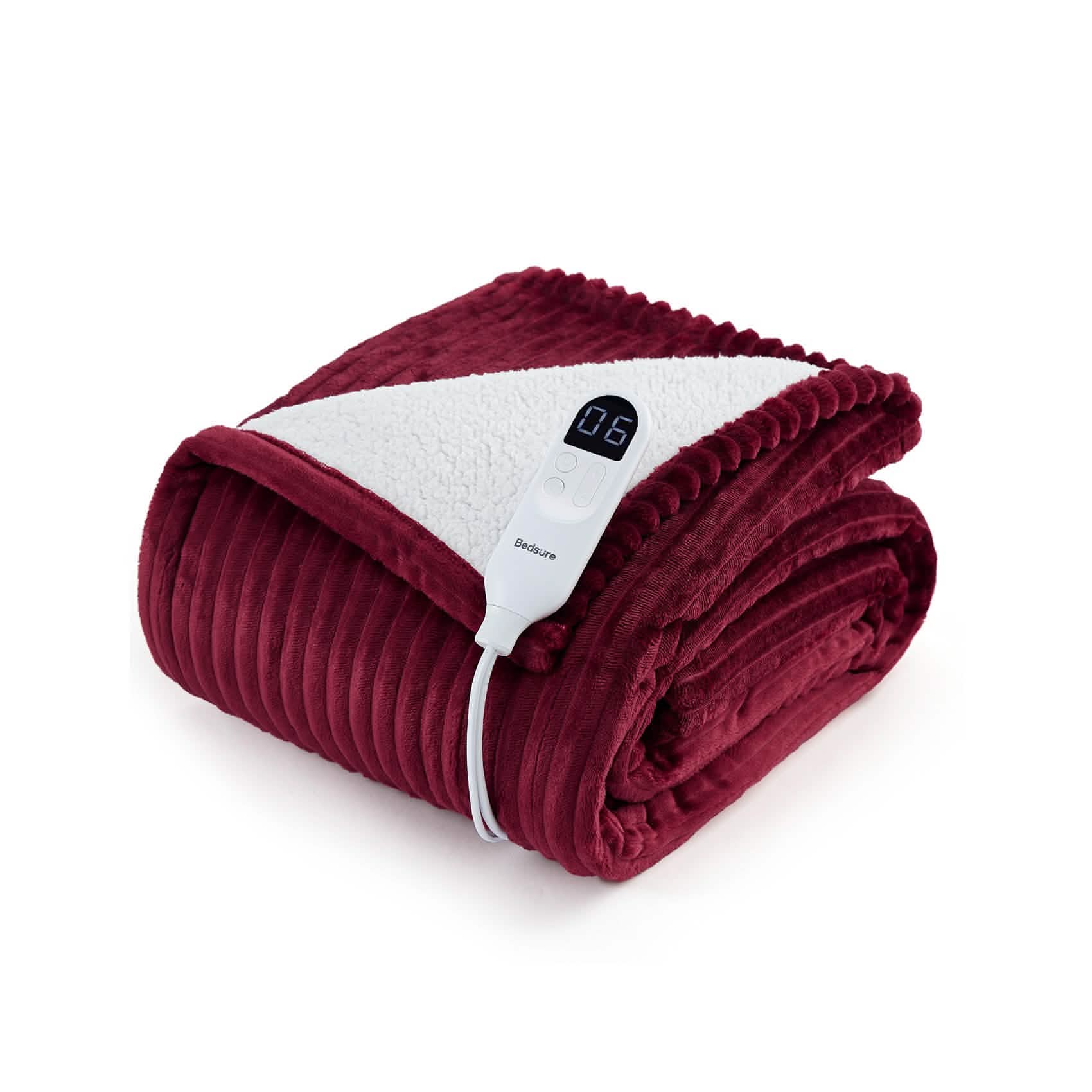 GentleSoft™ Ribbed Flannel Heated Blanket