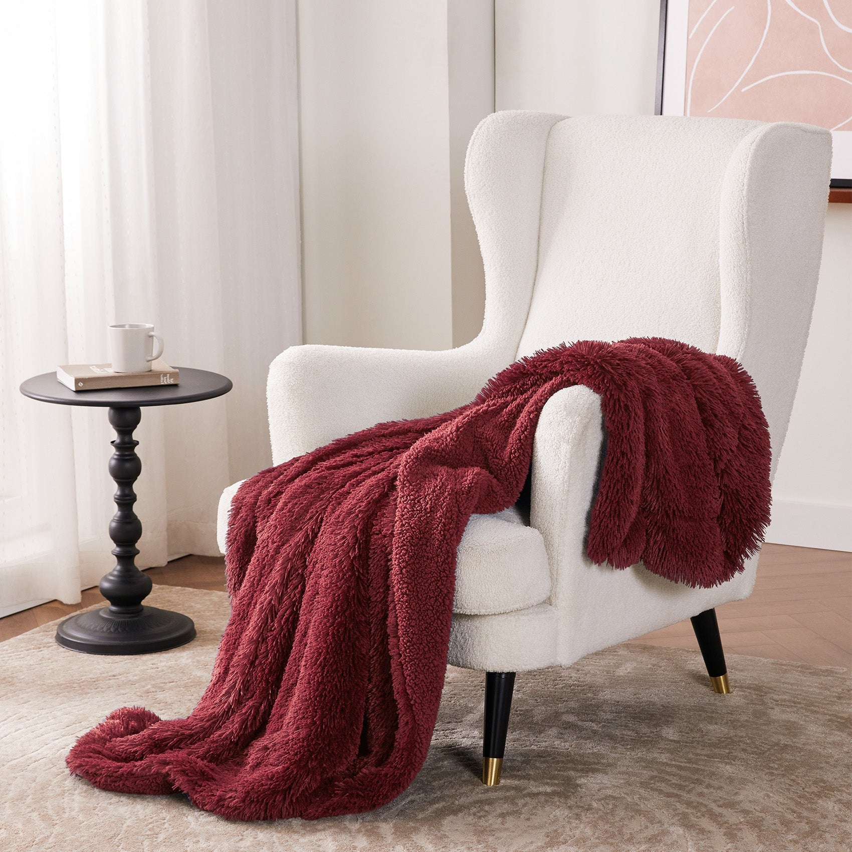 Fuzzy Faux Fur Blanket