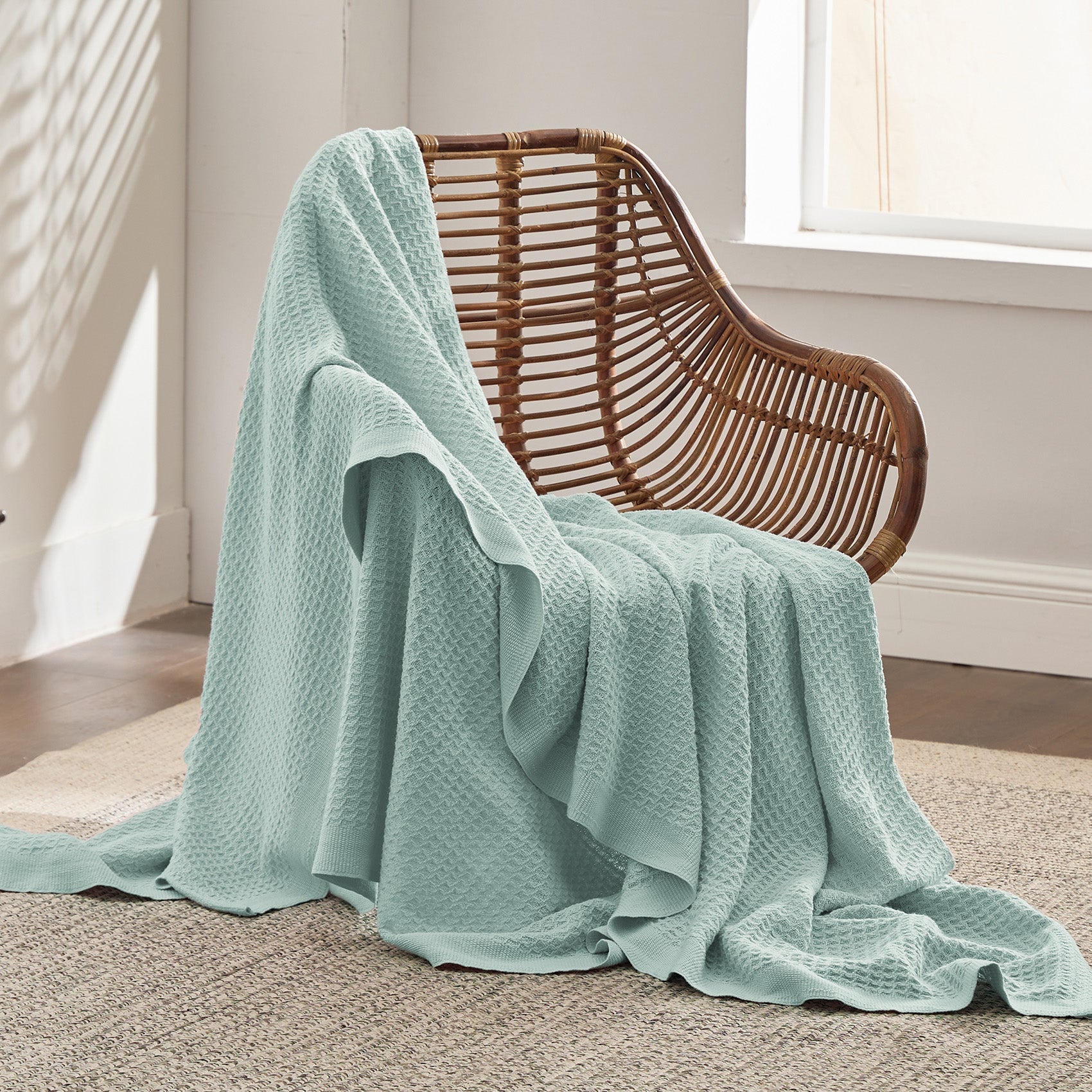 GentleSoft® Cotton Waffle Weave Blanket
