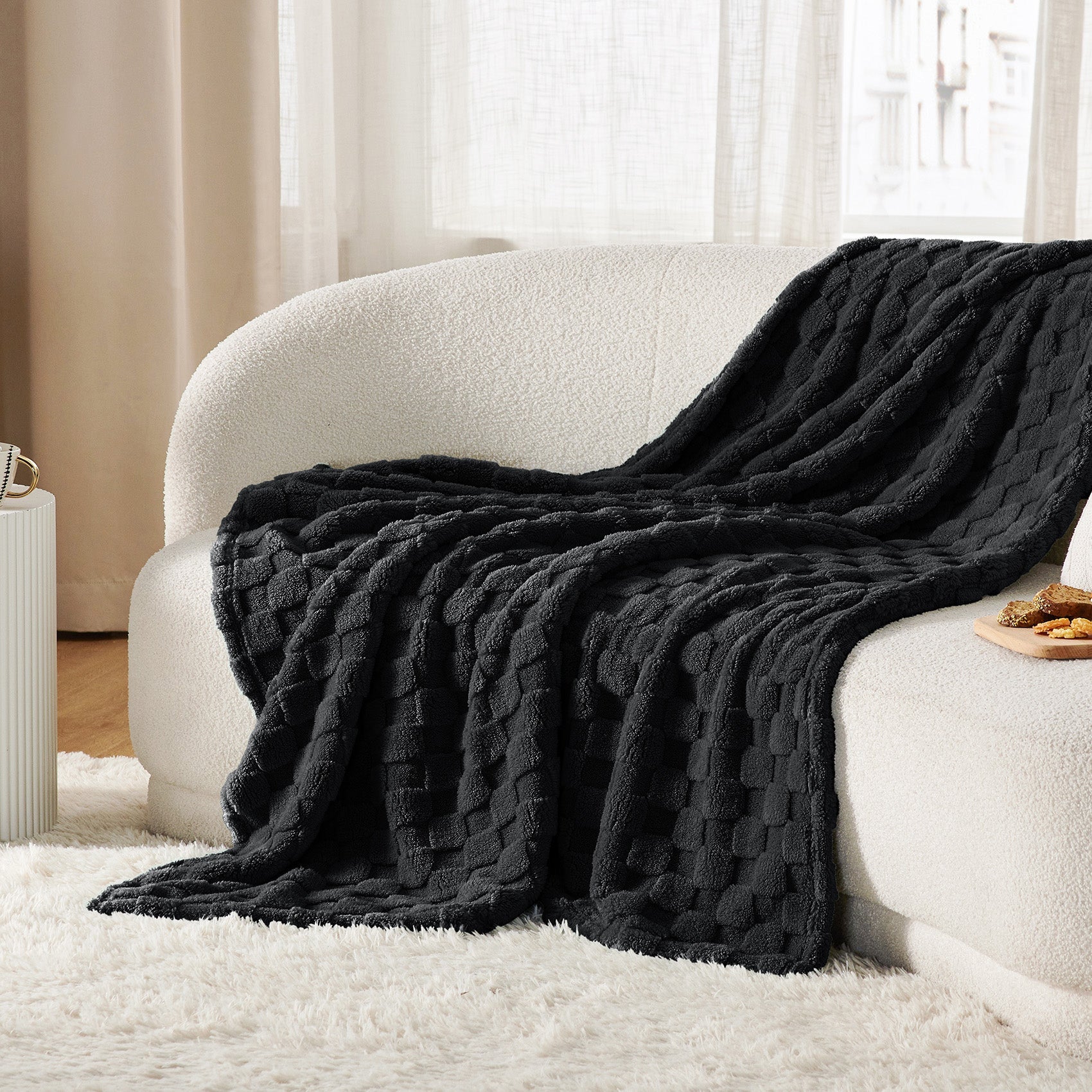 Jacquard Shaggy Sherpa Blanket