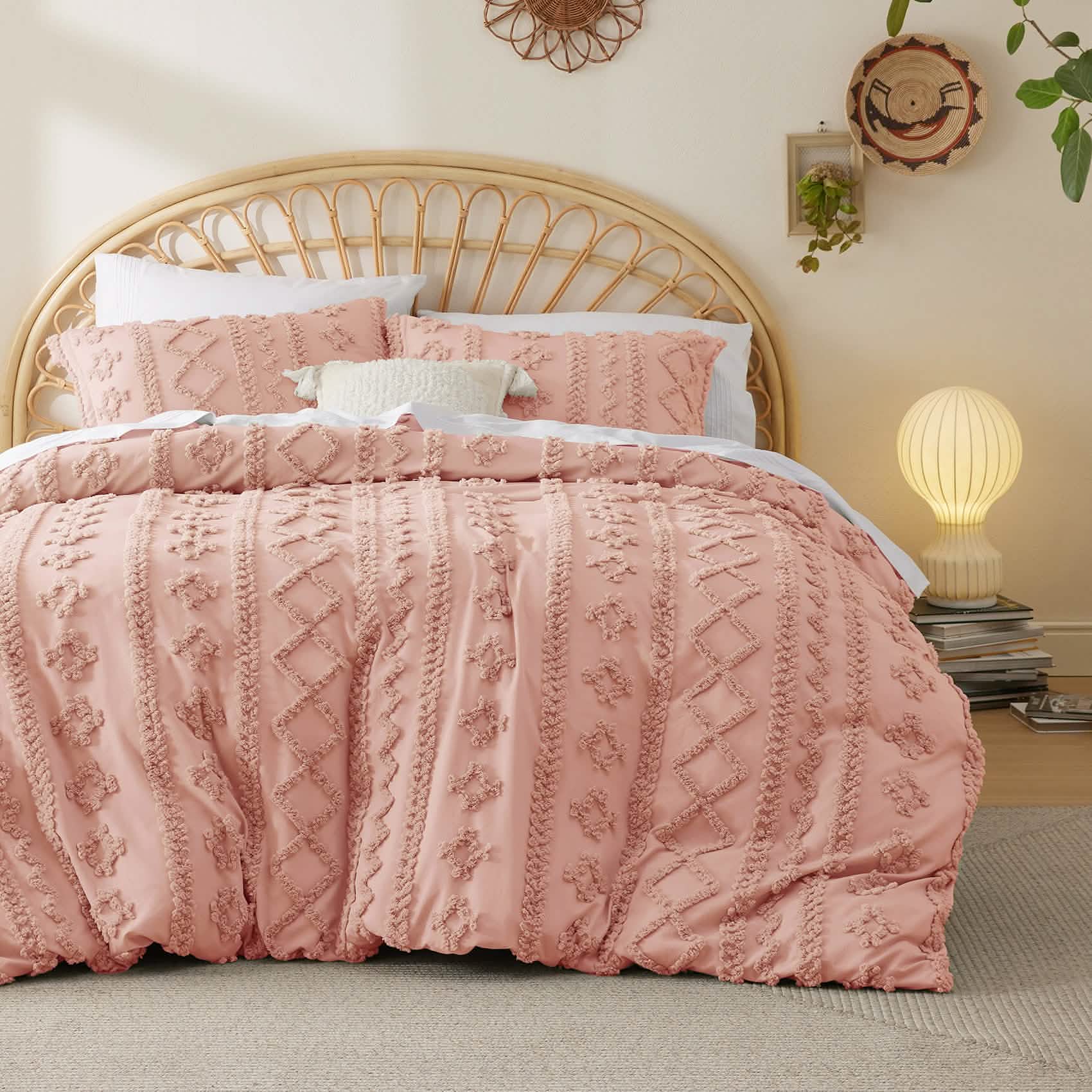 GentleSoft™ Boho Tufted Embroidery Duvet Cover Set