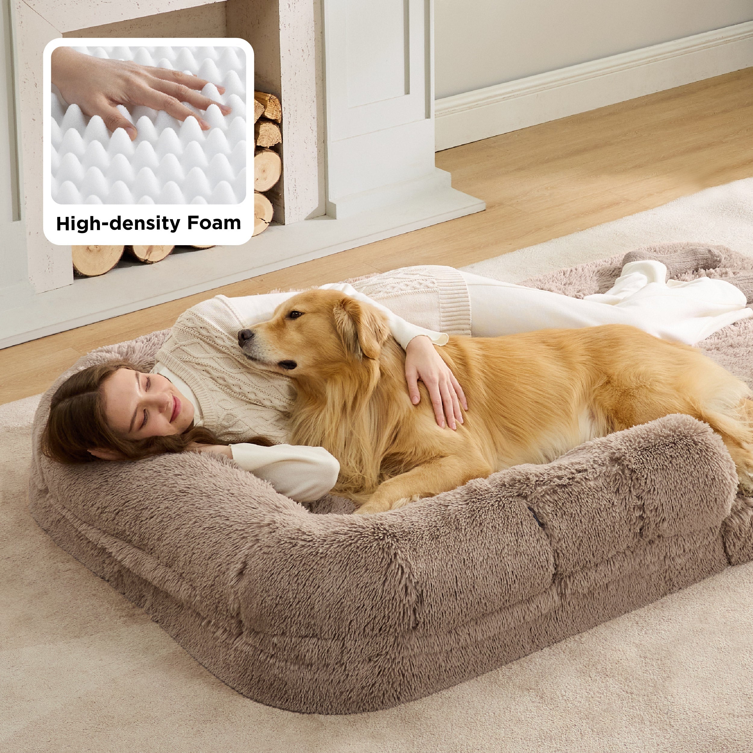 Foldable Human Dog Bed