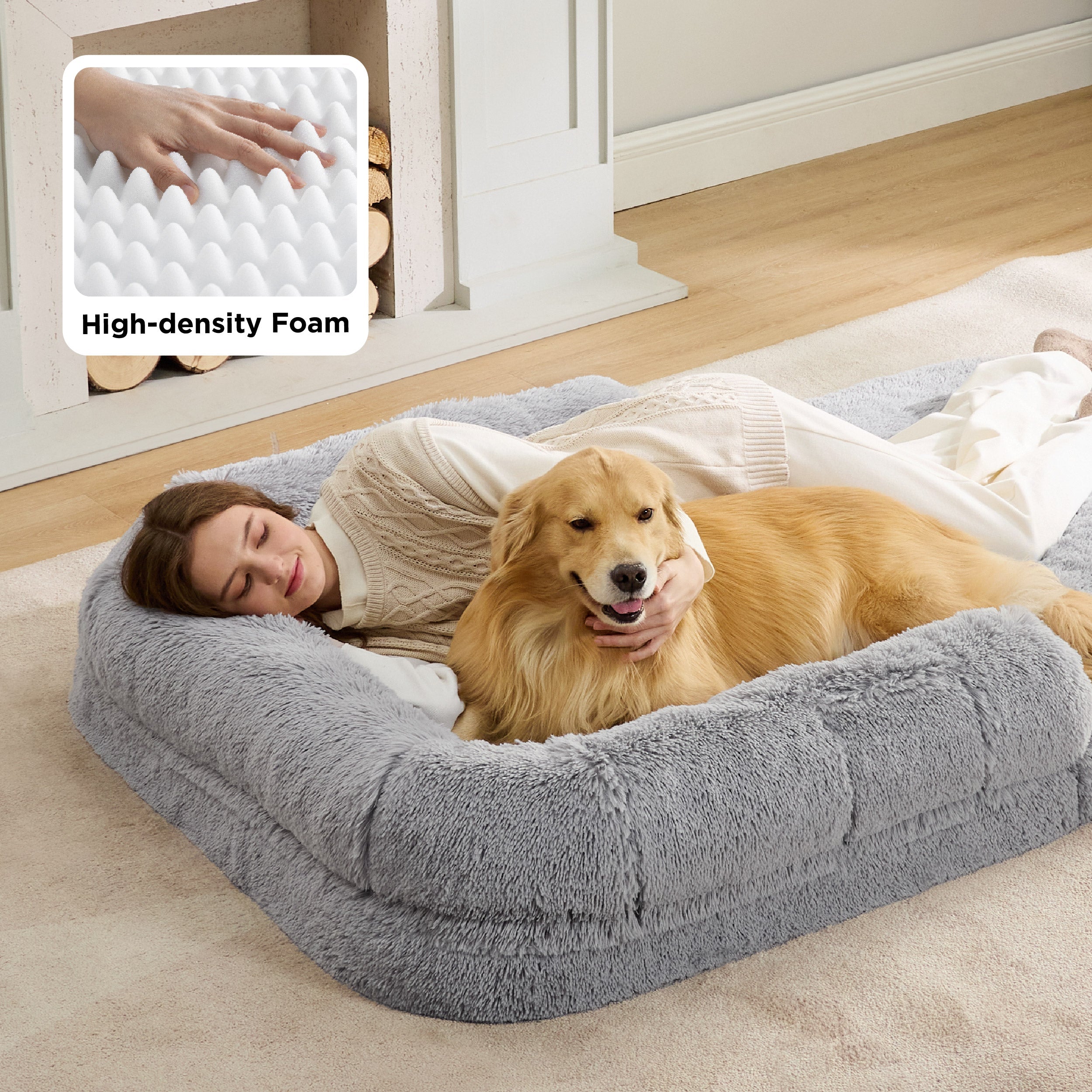 Foldable Human Dog Bed