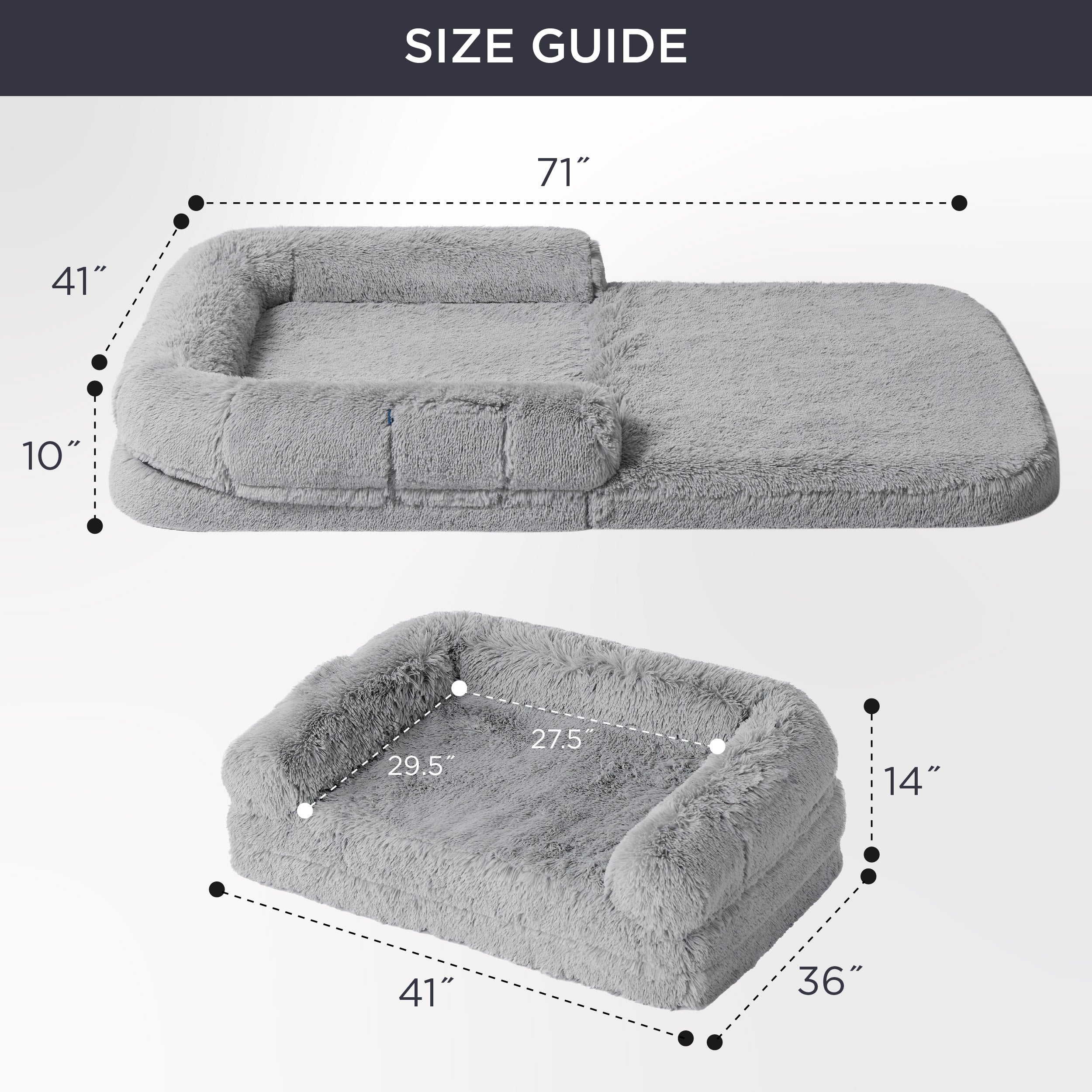 Foldable Human Dog Bed