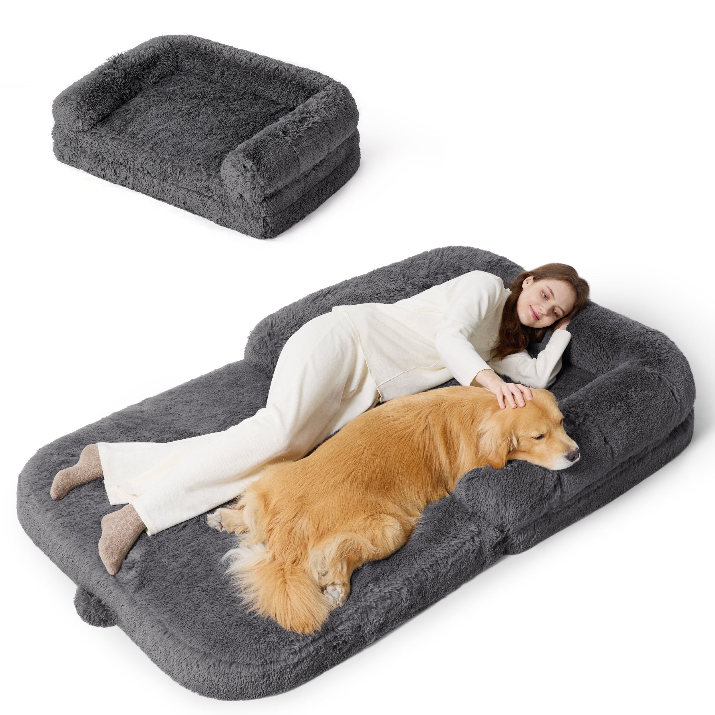 Foldable Human Dog Bed