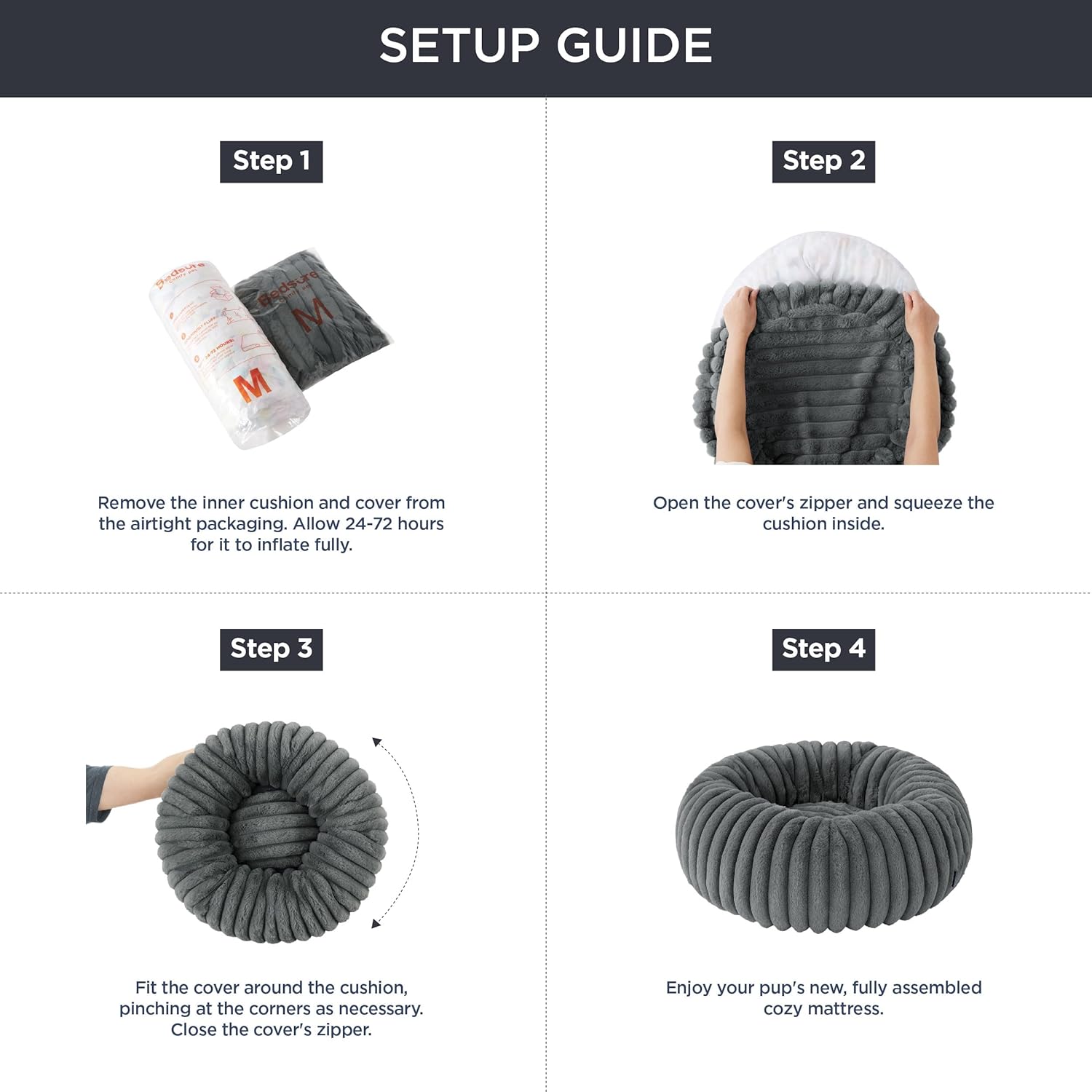 Corduroy Round Pet Bed