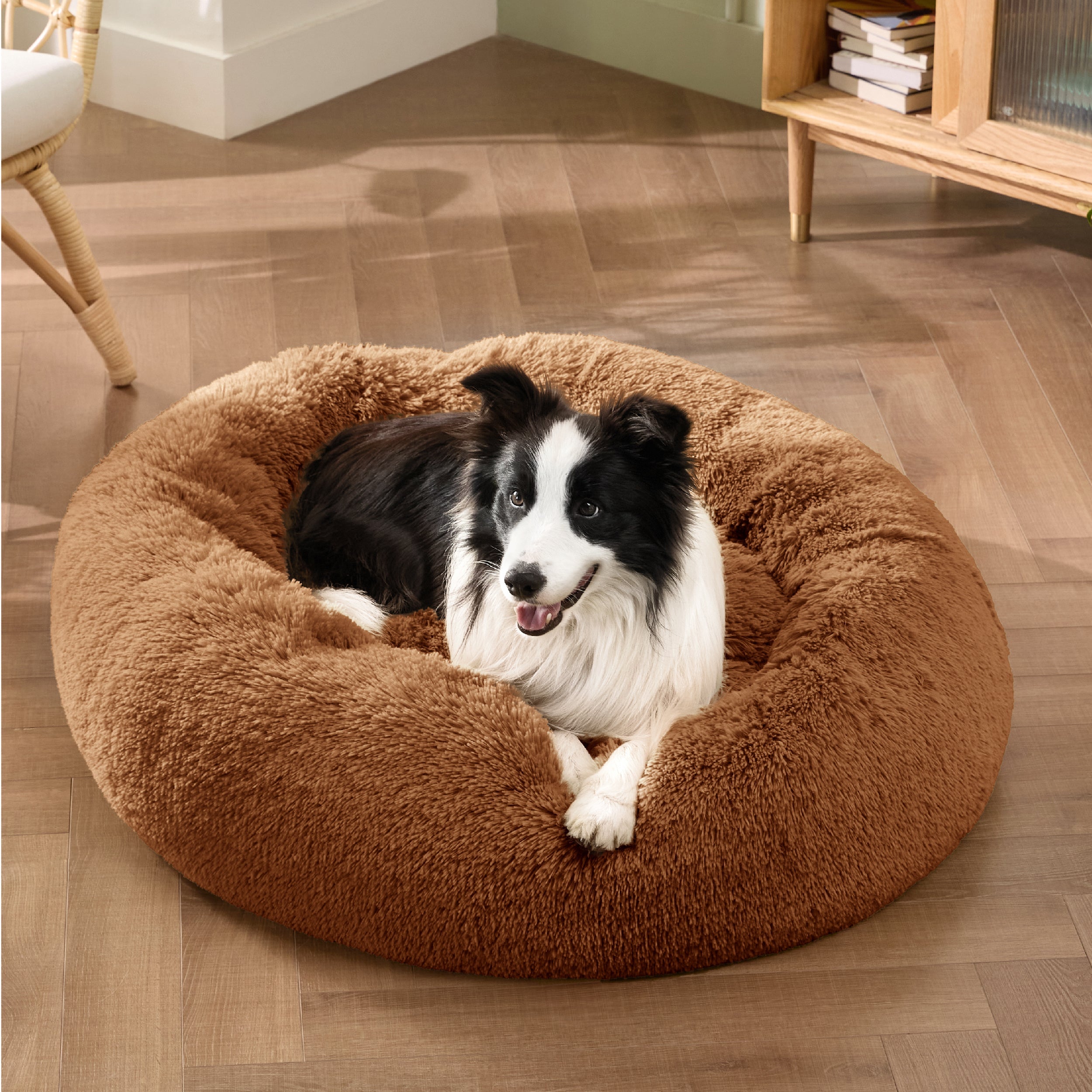 Calming Donut Bed for Dogs and Cats