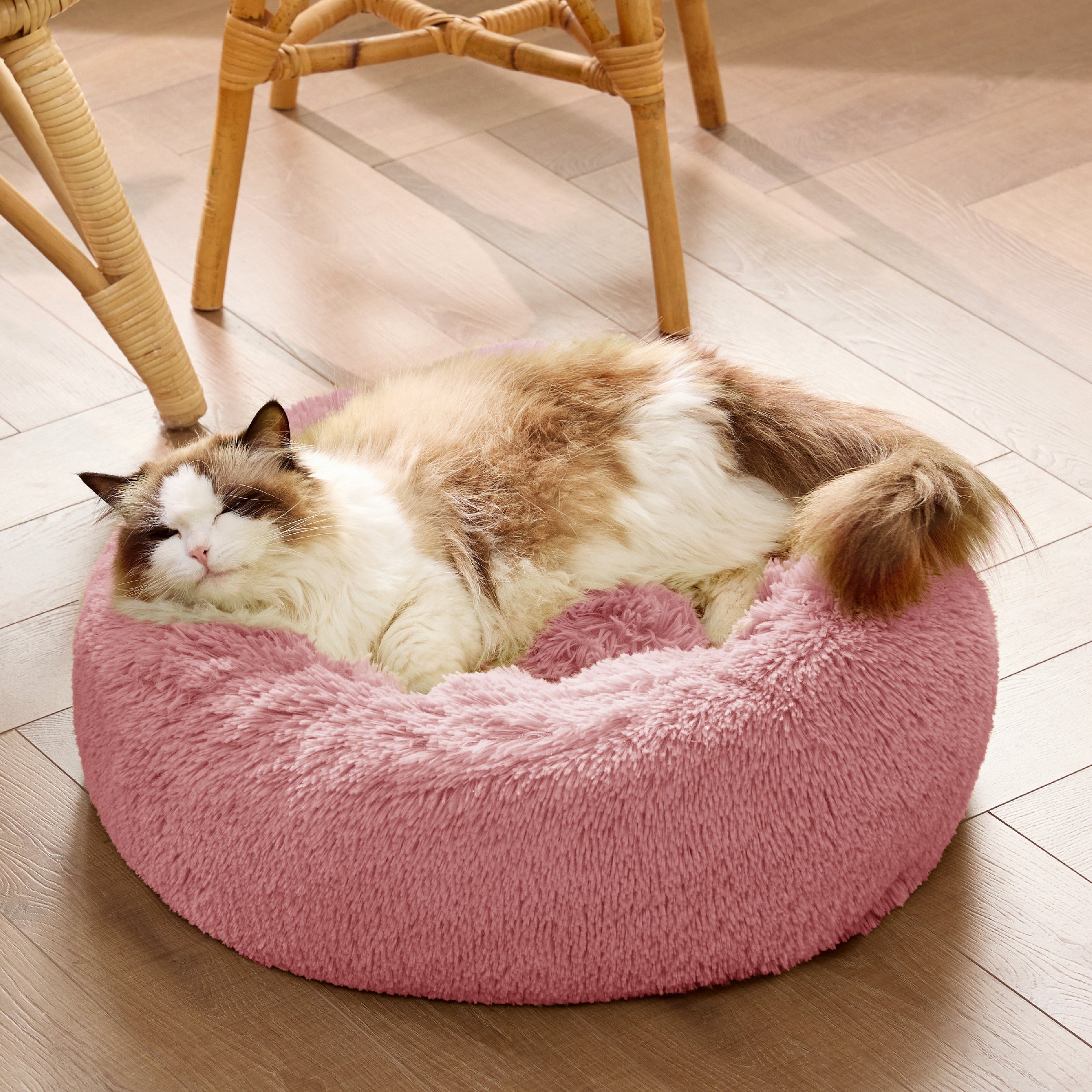 Calming Donut Bed for Dogs and Cats
