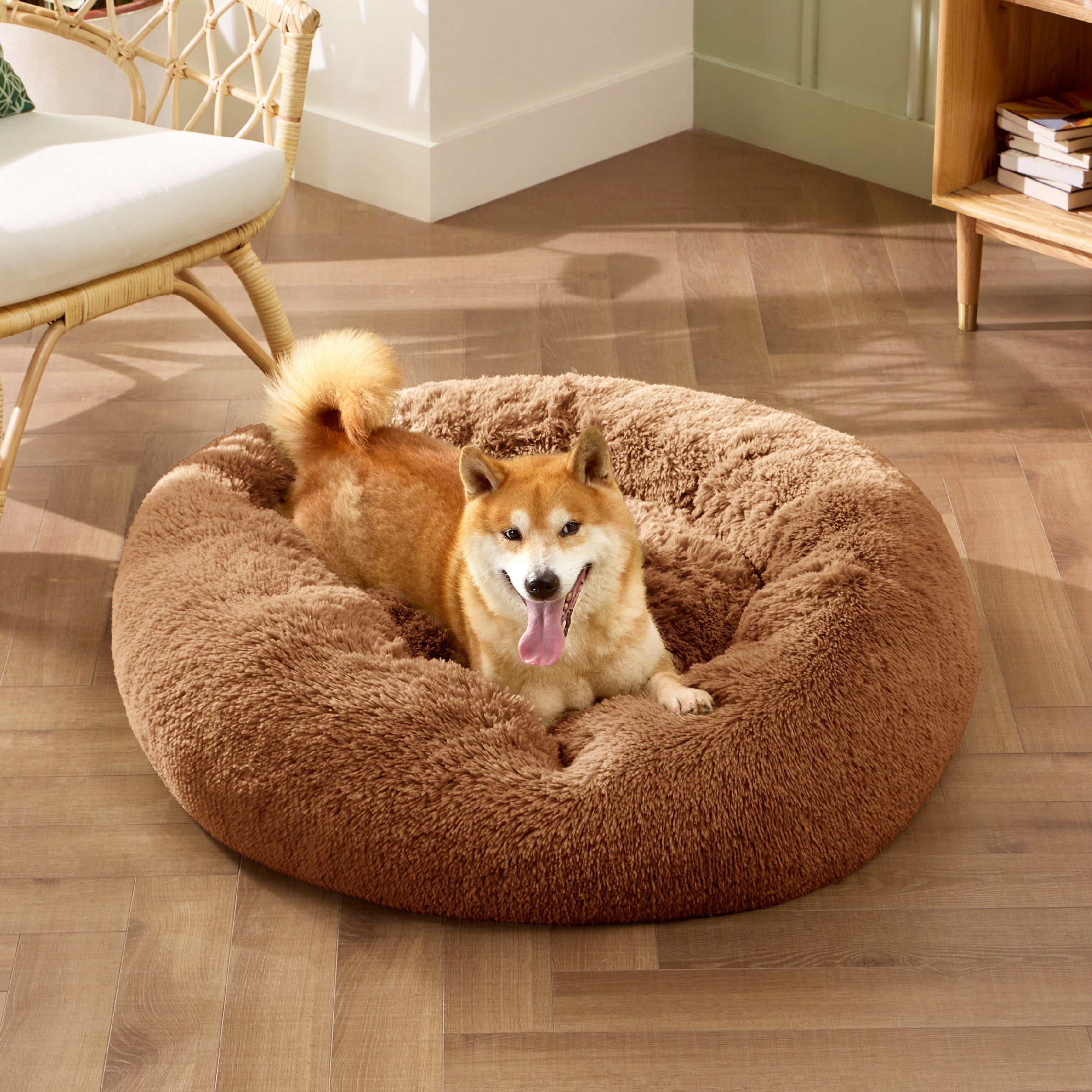 Calming Donut Bed for Dogs and Cats